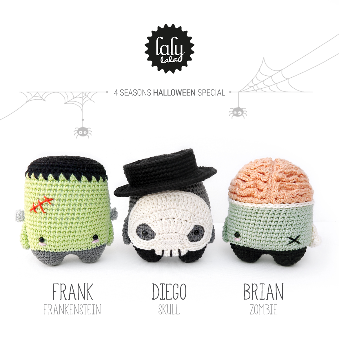 lalylala crochet pattern • 4 seasons Halloween